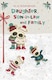 image 1 of Boofles Doing Snow Angels Daughter & Son In Law & Family Christmas Card