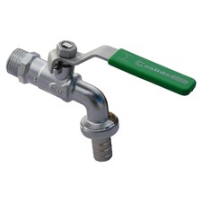 Resistant Handy Brass Garden Hose Tap 1/2" BSP Ball Valve Calido | Chrome