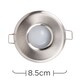 image 5 of ValueLights Downlight IP65 Brushed Chrome Ceiling Light Fitting Single Pack