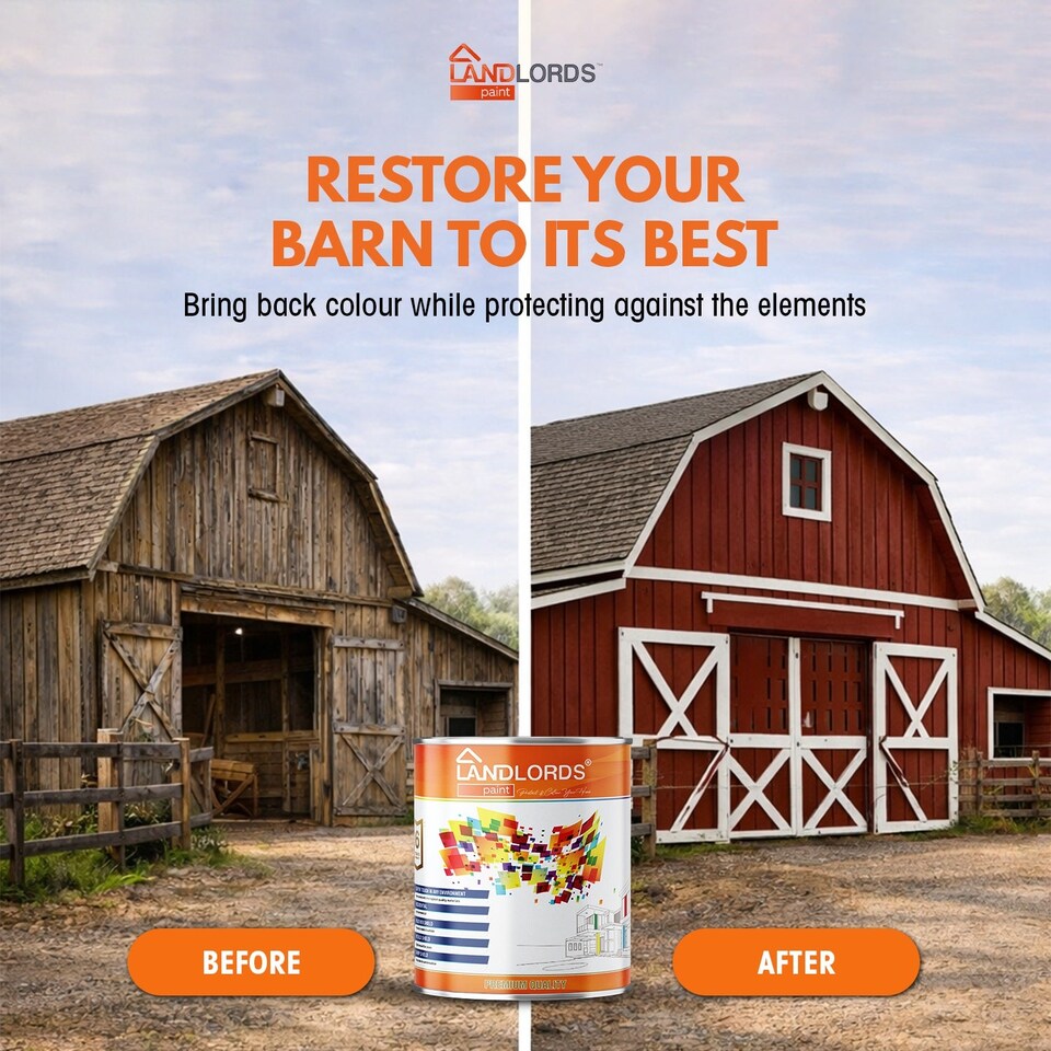 image 1 of Landlords Paint - Barn Paint - Weatherproof Protection for Wood, Furniture, Gates and Fences - Sage Green - 5L