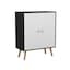 Black Unit & White Door & Beech Leg