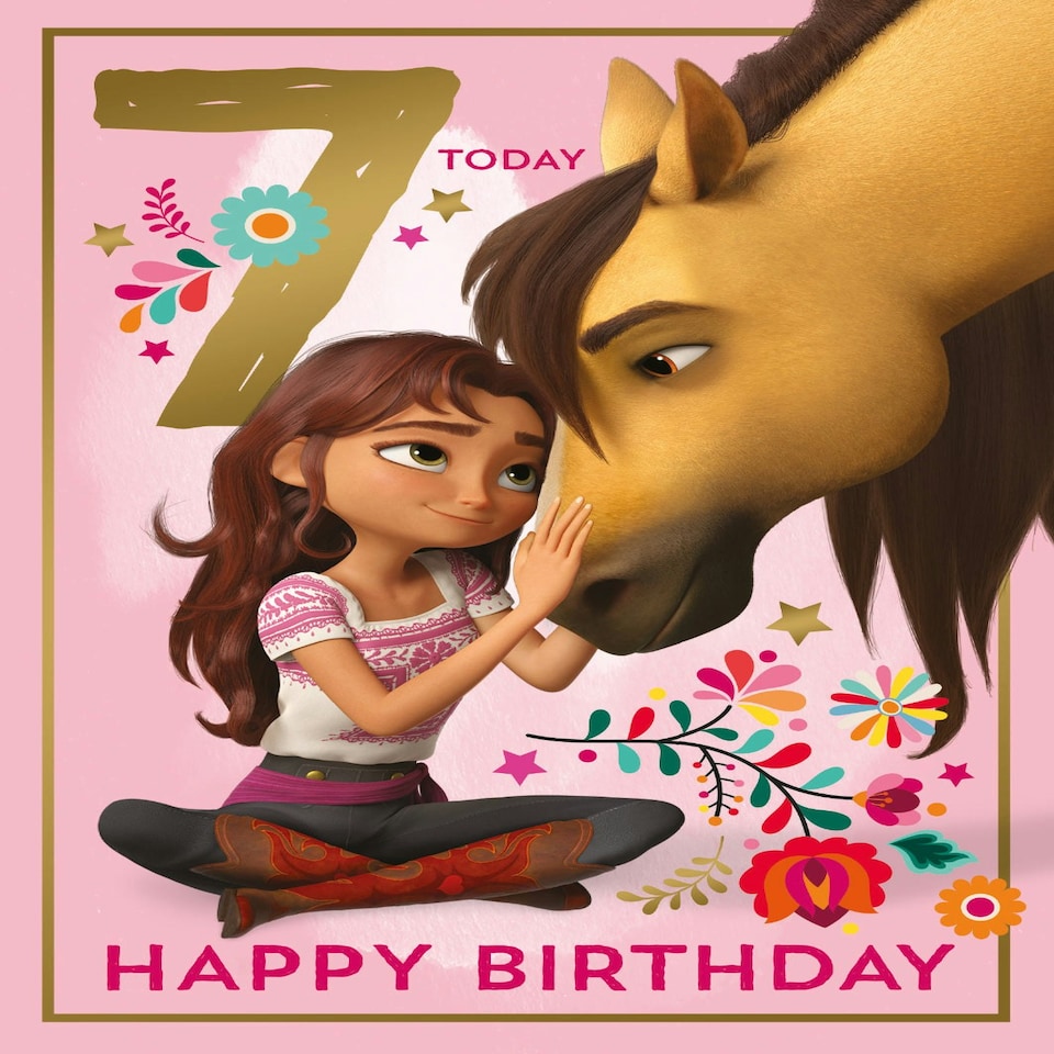 image 1 of Spirit Age 7 Birthday Card