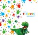 image 3 of Dinosaur Roar Age 4 Birthday Card