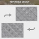 image 7 of Outsunny 182x274cm Reversible Outdoor Rug Portable Plastic Straw RV Camping Mat Black | Black