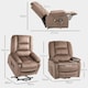 image 7 of HOMCOM Riser and Recliner Chair Lift Chair with Vibration Massage, Heat, Brown Brown