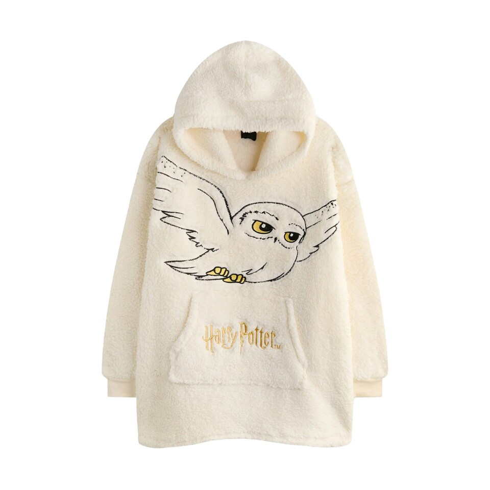 image 1 of Harry Potter Girls Hedwig Blanket Hoodie - Beige - One Size