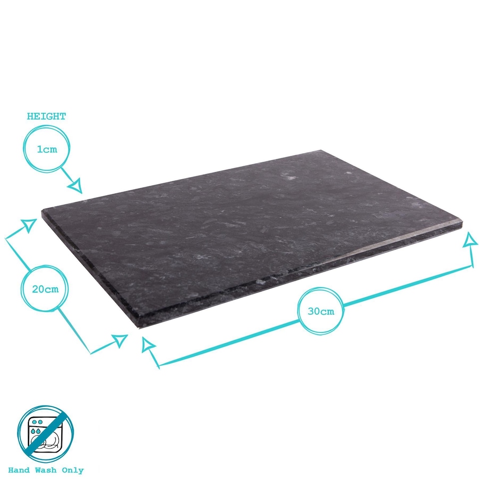 image 1 of Argon Tableware 12pc Marble Placemats & Round Coasters Set - Black | Black | Black