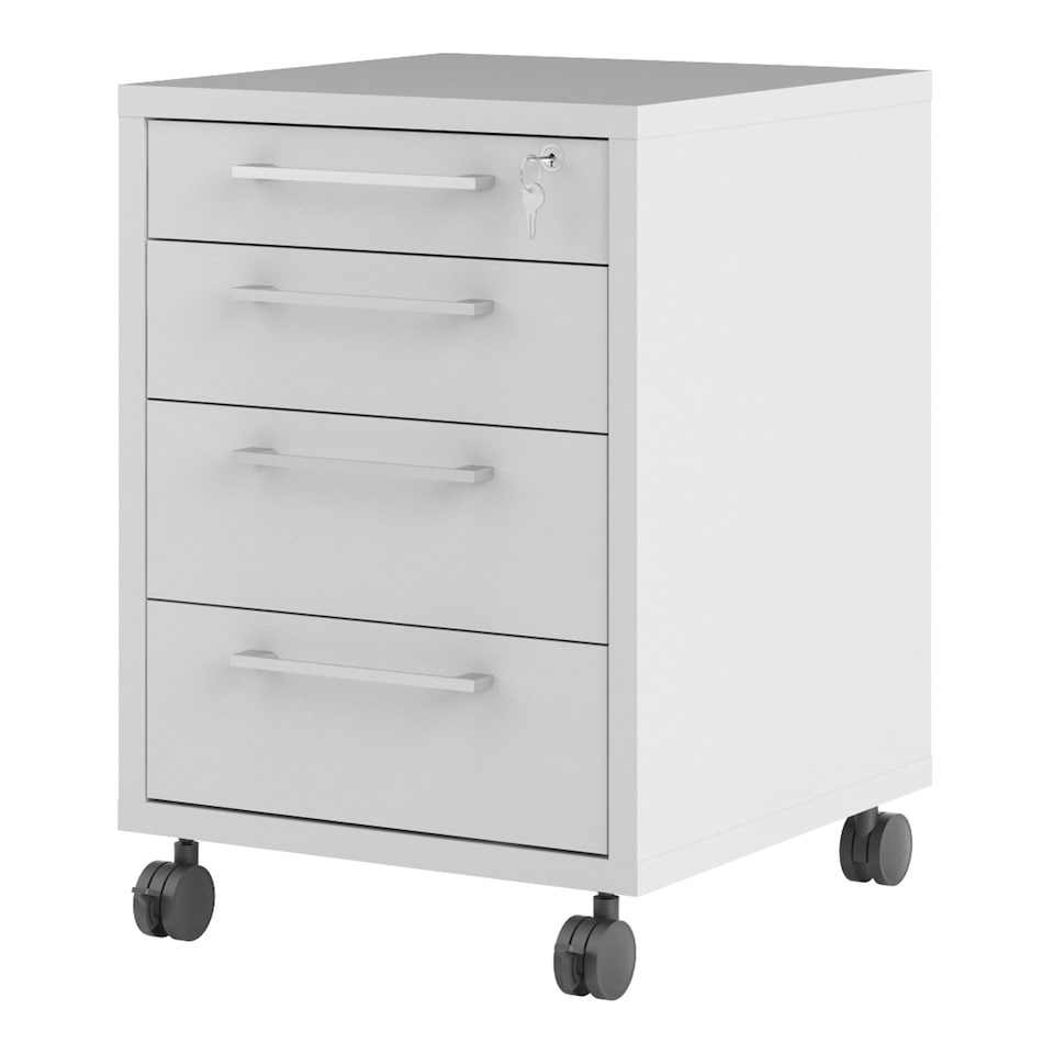 image 1 of Prima Mobile Cabinet in White