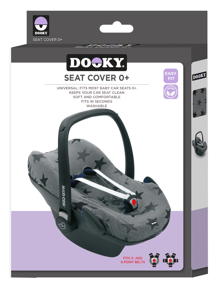 image 1 of Dooky Baby Car Seat Cover, Universal Group 0+ Cotton Cover for Infant Car Seats