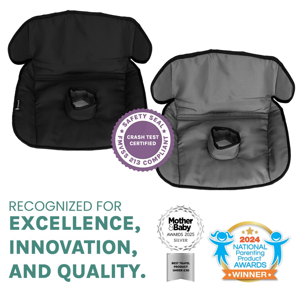 image 1 of Lynmark Potty Training Car Seat Protector Cover with Middle Buckle Hole | Black | Grey | Universal | 2