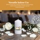 image 4 of Bolsius White Pillar Candle 13cm Decorative Unscented Home Decor Ambient Candle
