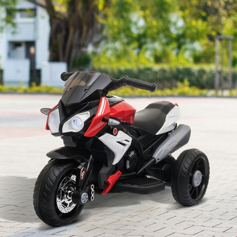 image 1 of HOMCOM Kids Electric Motorcycle Ride On Toy, 6V Battery, Music, Horn, Lights