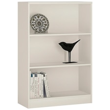 4 You Medium Wide Bookcase In Pearl White
