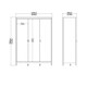 image 10 of Barcelona Wardrobe with 3 Doors in White
