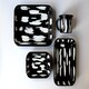 image 3 of Stripe Collection Enamel Rectangular Serving And Roasting Dish - 21 cm (W) x 14 cm (D) x 4 cm (H)