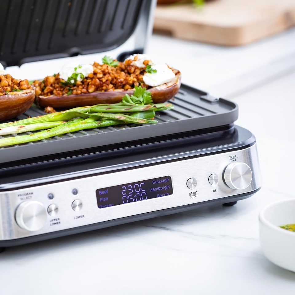 image 1 of Greenpan Bistro 6-in-1 Contact Grill and Griddle, PFAS-Free Non-Stick Ceramic
