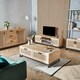 image 10 of Vonhaus Lena Rattan Effect TV Stand with 2 Open Shelves for Living Room