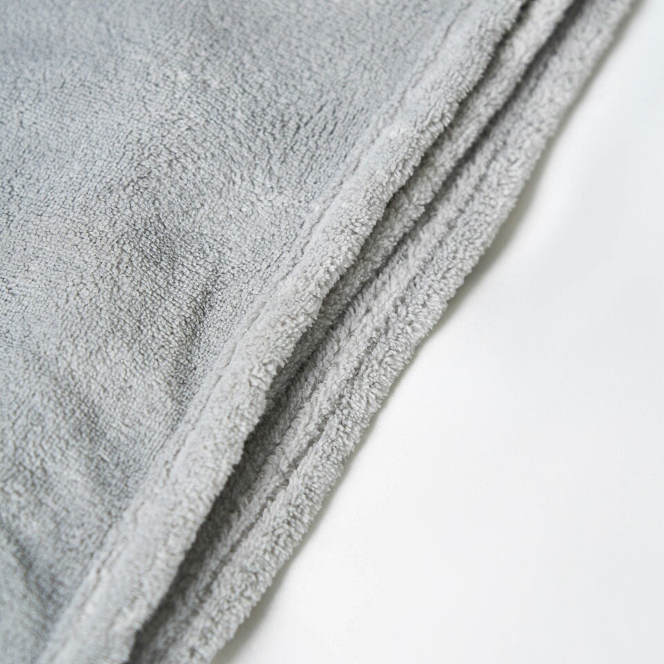 image 1 of BHS Microfleece Throw | Silver | Silver | 1