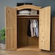 image 4 of Vida Designs Corona 2 Door Wardrobe With Shelf & Clothes Rail, Solid Pine Wood