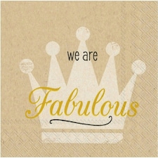IHR  We Are Fabulous Cocktail Napkins 25cm 3ply  20 Pack