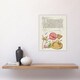 image 4 of Flowers Mushroom and Butterfly Calligraphy Wall Art Poster Print 12X16"
