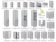 image 8 of Kitchen Cabinets 5 Unit Set Soft Close 180cm Modern Kitchenette Light Grey Gloss Storage Fitted Kitchen Star