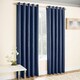image 1 of Vogue Navy Curtains 90 x 54 inch (229 x 137 cm) Room Darkening Eyelet Thermal Noise Reducing Curtains for Bedroom and Living Room