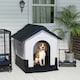 image 2 of PawHut Dog Kennel for Outside, for M and L Dogs, 101 x 88 x 99cm, Grey