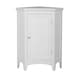 image 1 of Teamson Home Wooden Bathroom Corner Cabinet Standing White