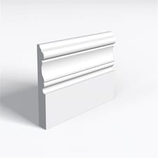 Pack of 10 (Total 10 Units) - Moisture Resistant MDF Primed Derby Skirting Board & Rebate - 18mm (T) x 194mm (H) x 4200mm (L)
