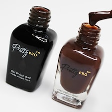 Pretty Pro A Pretty Pair Hema Free Gel Polish & Nail Polish Duo Dipped In Chocolate 2 x 8ml Brown
