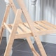 image 7 of Harbour Housewares Beech Wood Folding Chairs - Natural - Pack of 2 | Brown | Natural
