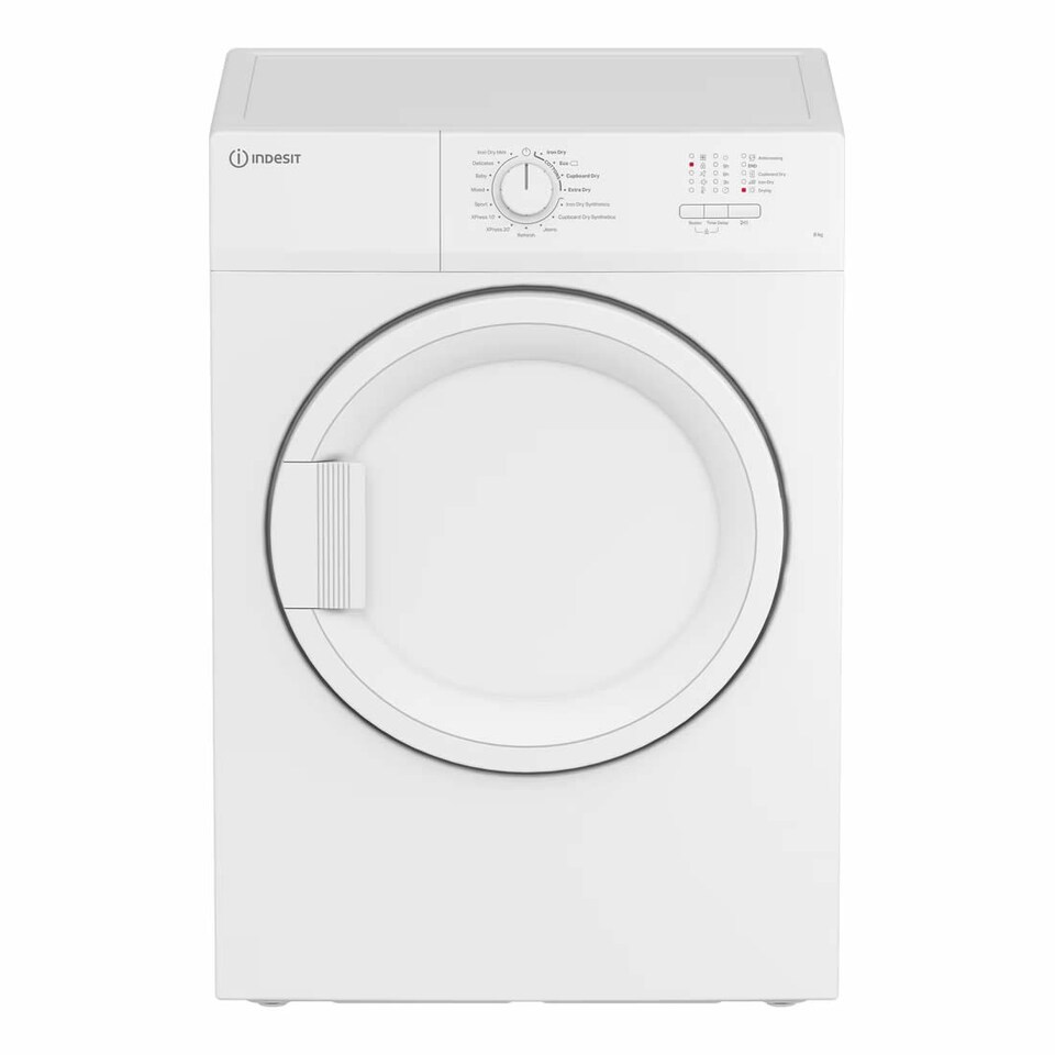 image 1 of Indesit CYDA81WWGLUK 8kg Load Vented Tumble Dryer Class C White