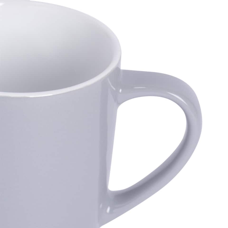 image 1 of Argon Tableware Coloured Coffee Mugs - 350ml - Grey - Pack of 2 | Grey | Grey | 2