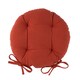 image 1 of Harbour Housewares Round Garden Chair Seat Cushion - Paprika | Red | Paprika