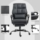 image 8 of HOMCOM Executive Office Chair, PU Leather Desk Chair with Armrests Black