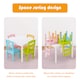 image 8 of COSTWAY Kids Table and 4 Chairs Set for Toddlers Multi