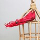 image 3 of Decorative Red Showfeather Bird With Clip