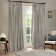 image 2 of Yard Hebden Striped Cotton Grey Pencil Pleat Curtains 117 x 137cm