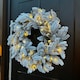 image 3 of 60cm Premium Mixed branch prelit Snow Flocked Christmas Wreath - with timer