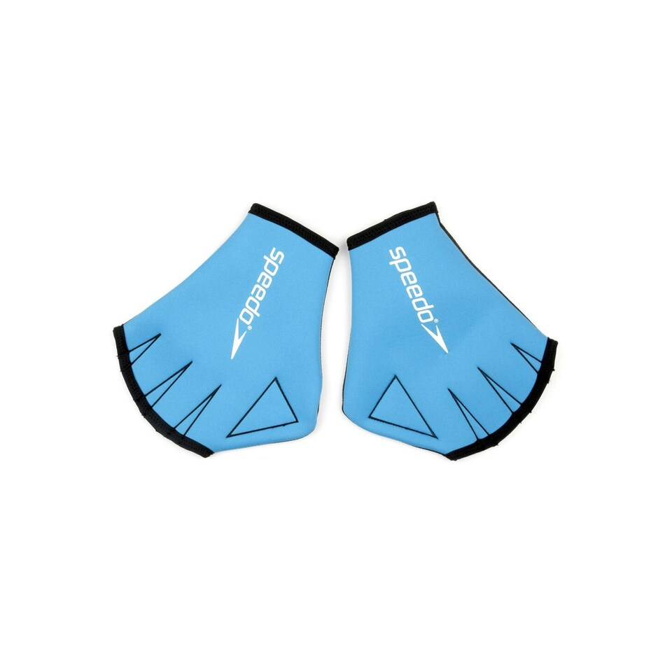 image 1 of Speedo Unisex Adult Swimming Gloves - Blue/Black - S