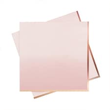 Rose Gold & Pink Ombre Luncheon Paper Napkins 3 Ply 33cm - Pack of 16