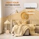 image 6 of HOMCOM Electric Heater, 2000W Wall Mounted Ceramic Space Heater with Remote Control, 3 Modes, Timer, Overheat Protection for Home, White
