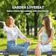 image 3 of Outsunny 1.1M Outdoor Garden Bench Patio Loveseat Fir Wood 2 Person Grey