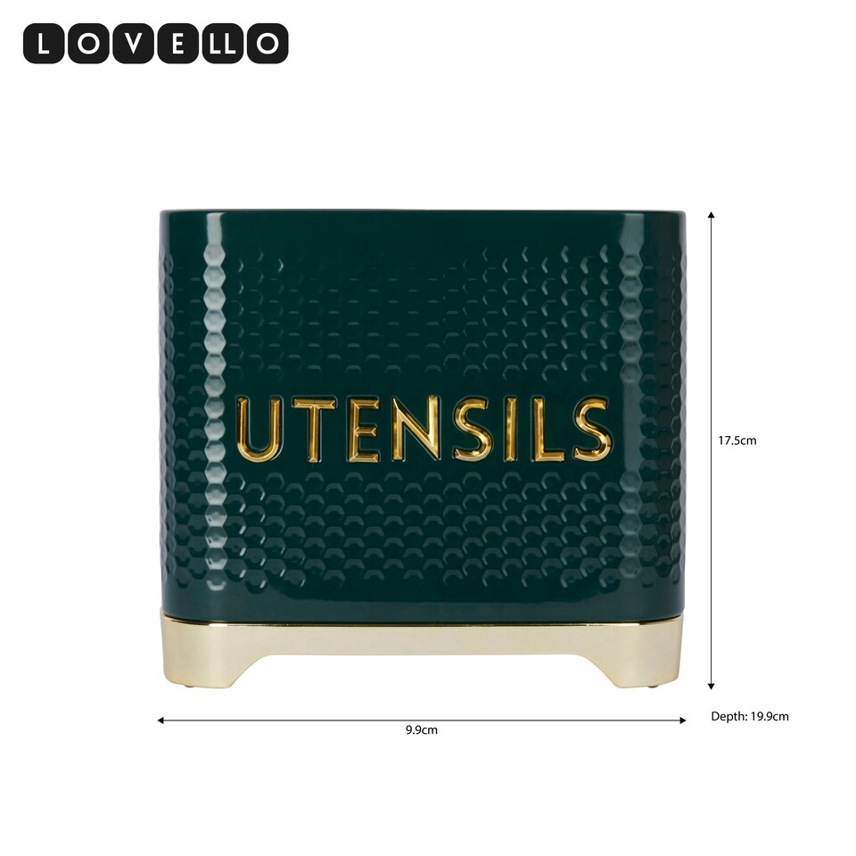 image 1 of Lovello Utensil Holder Cream Textured