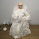 image 2 of 30cm Premier Christmas Tree Topper Angel Decoration Holding Dove in White