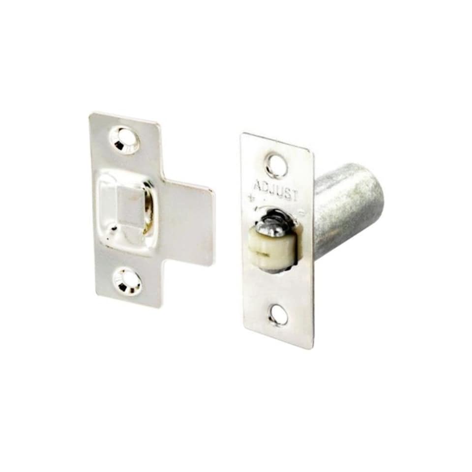 Securit Nickel Plated Adjustable Roller Cabinet Catch - Silver - One Size