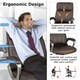 image 7 of COSTWAY Executive Office Chair Computer Desk Chair Brown Brown
