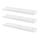 image 1 of Harbour Housewares Floating Picture Ledge Wall Shelves - 57cm - White - Pack of 3