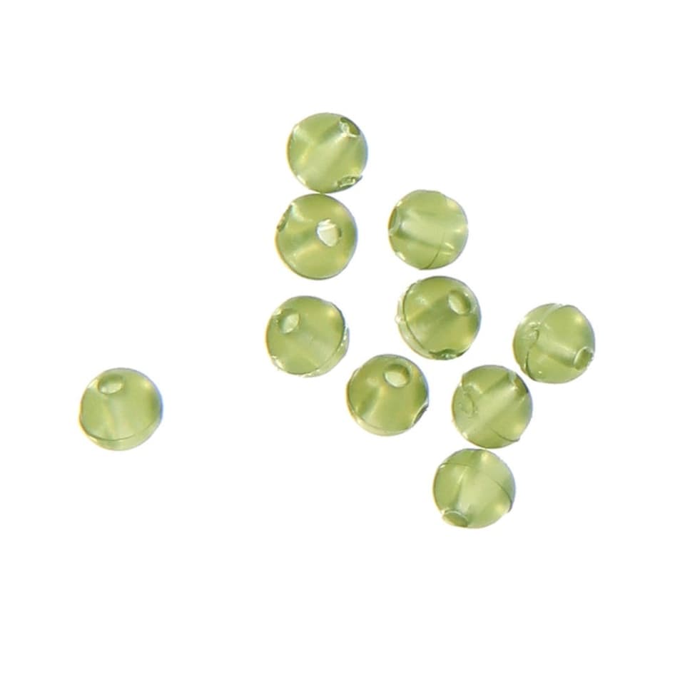 image 1 of NGT 4mm Beads - Half Green - Pack of 10